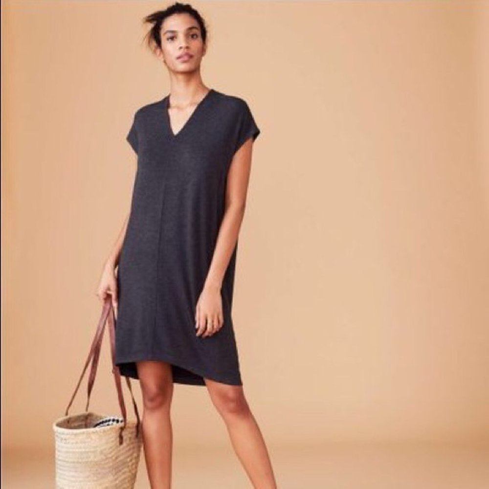 Lou & Grey Signature Soft T Shirt Dress Navy S